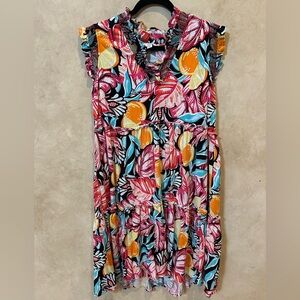 Crown & Ivy Multicolor Ruffle Dress